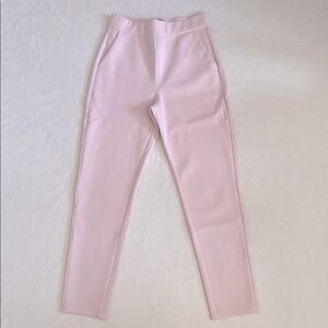 SHAN | Sofia Straight Fit Pull On 3D Jersey Trouser Pants Pink (6)